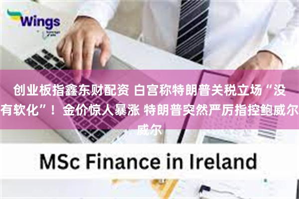 创业板指鑫东财配资 白宫称特朗普关税立场“没有软化”！金价惊人暴涨 特朗普突然严厉指控鲍威尔