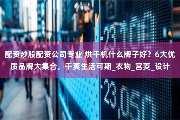 配资炒股配资公司专业 烘干机什么牌子好？6大优质品牌大集合，干爽生活可期_衣物_宫菱_设计