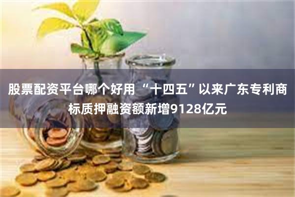 股票配资平台哪个好用 “十四五”以来广东专利商标质押融资额新增9128亿元